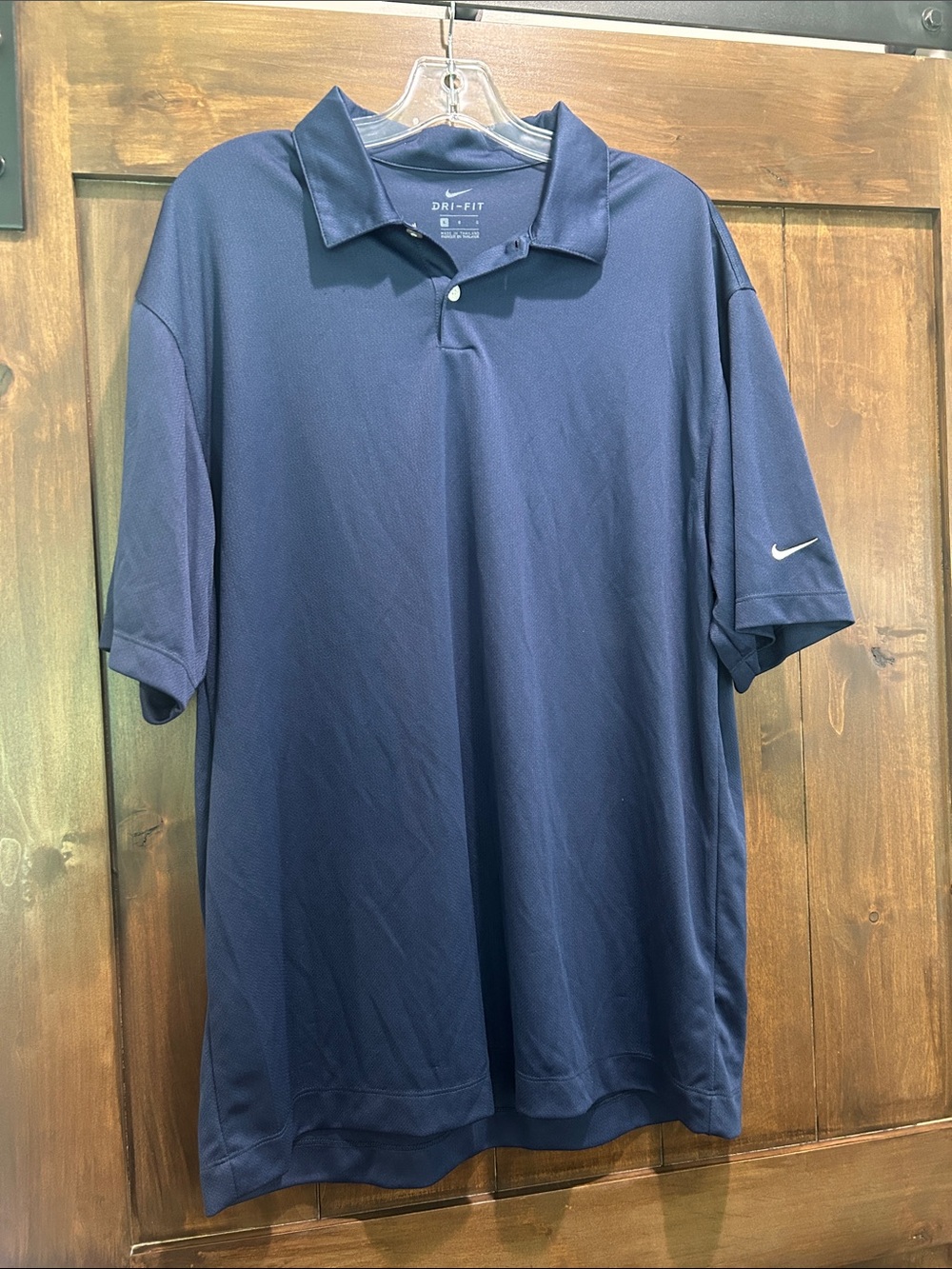 A66 NWOT -- Nike Men’s Navy Blue Dri-FIT Polo Size Large